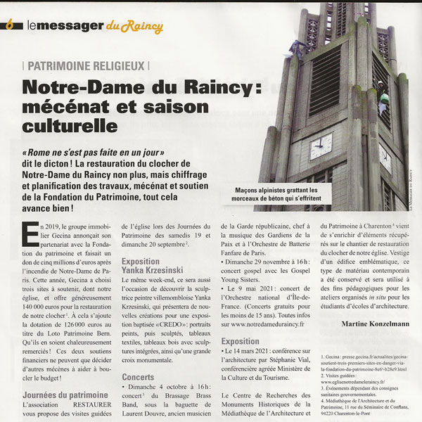 2020 LE MESSAGER DU RAINCY
